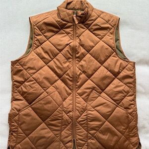 Men's Quilted Brown Vest JCrew